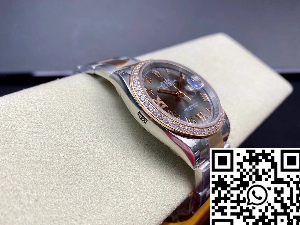 Factory EW M126281RBR-0012 Diamond-set Bezel Datejust Rolex 0407